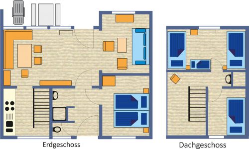 Grundriss Ferienhaus Typ 2